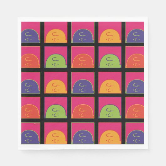 Serviette En Papier cacahuètes | Art Pop moderne C'est Charlie Brown (Devant)