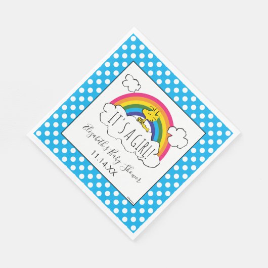 Serviette En Papier cacahuètes | C'est un Baby shower de fille (Coin)