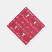Serviette En Papier cacahuètes | Chandail de Noël Snoopy & Woodstock (Coin)