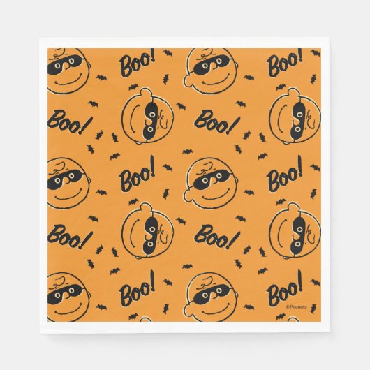 Serviette En Papier cacahuètes | Charlie Brown Boo ! Motif (Devant)