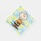 Serviette En Papier cacahuètes | Charlie Brown Motif de bande dessinée (Coin)