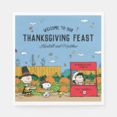 Serviette En Papier cacahuètes | Charlie Brown Thanksgiving | Ajouter  (Devant)
