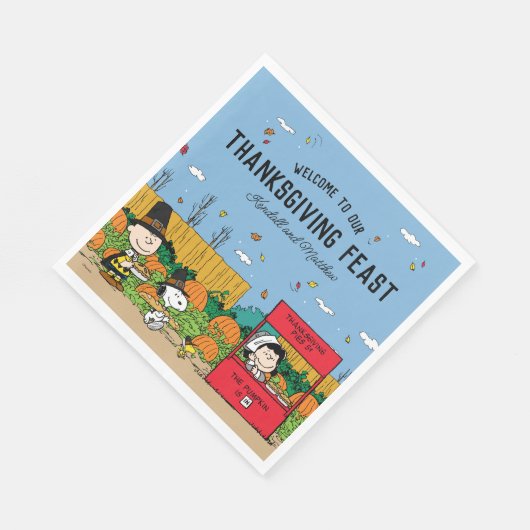 Serviette En Papier cacahuètes | Charlie Brown Thanksgiving | Ajouter  (Coin)