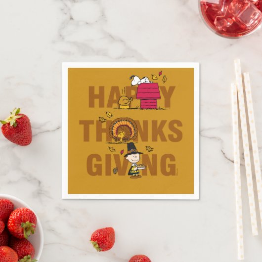 Serviette En Papier cacahuètes | Combo Bon thanksgiving (En situation)