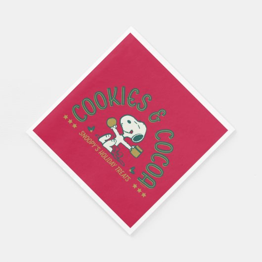 Serviette En Papier cacahuètes | Cookies et cacao Snoopy (Coin)