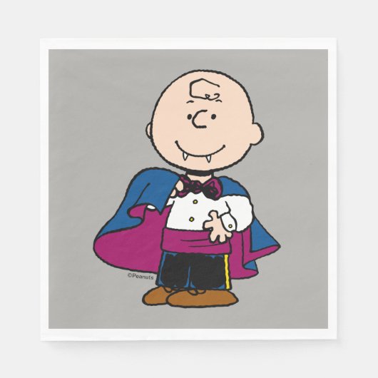 Serviette En Papier cacahuètes | Count Charlie Brown (Devant)