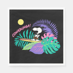 Serviette En Papier cacahuètes Cowabunga Snoopy