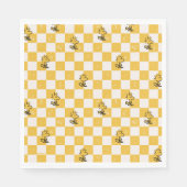 Serviette En Papier cacahuètes | Drapeau À damiers bois (Devant)