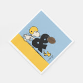 Serviette En Papier cacahuètes | Football Snoopy & Woodstock (Coin)