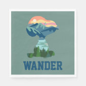 Serviette En Papier cacahuètes | Grand Portrait extérieur Snoopy (Devant)