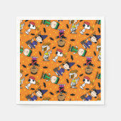 Serviette En Papier cacahuètes | Happy Halloween Motif (Devant)