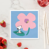 Serviette En Papier cacahuètes | Illustration Nature Rose Flower (En situation)