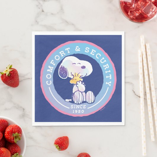 Serviette En Papier cacahuètes | Insigne de confort et de sécurité ble (En situation)