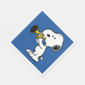 Serviette En Papier cacahuètes | Joueur de trompette Snoopy (Coin)