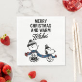 Serviette En Papier cacahuètes | Joyeux Noël Snoopy & Charlie Brown (En situation)