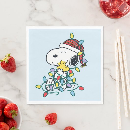 Serviette En Papier cacahuètes | L'amour et les lumières de Noël (En situation)