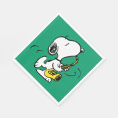 Serviette En Papier cacahuètes | Lecteur Snoopy Saxophone (Coin)