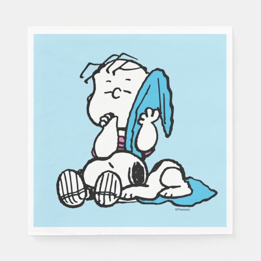 Serviette En Papier cacahuètes | Linus & Snoopy (Devant)