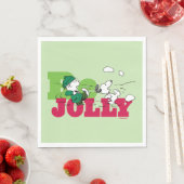 Serviette En Papier cacahuètes | Linus & Snoopy Be Jolly (En situation)