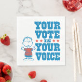 Serviette En Papier cacahuètes | Linus - Votre vote est votre choix (En situation)