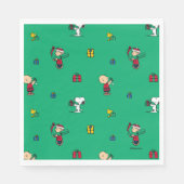 Serviette En Papier cacahuètes | Motif cadeau de Noël (Devant)