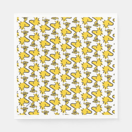 Serviette En Papier cacahuètes | Motif Woodstock (Devant)