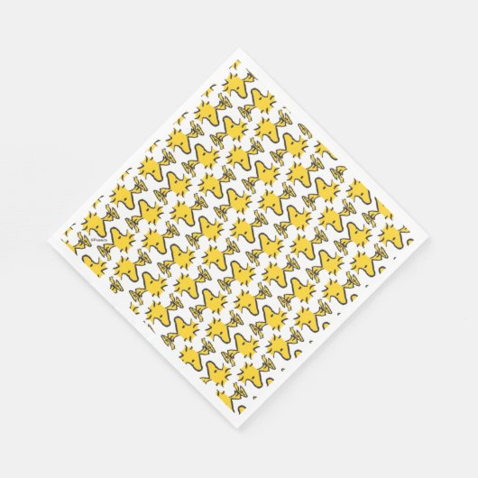 Serviette En Papier cacahuètes | Motif Woodstock (Coin)