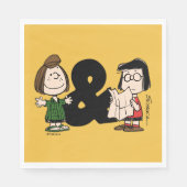 Serviette En Papier cacahuètes | Pepperment Patty & Marcie (Devant)