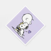 Serviette En Papier cacahuètes | Saint Valentin | Charlie Brown & Snoo (Coin)