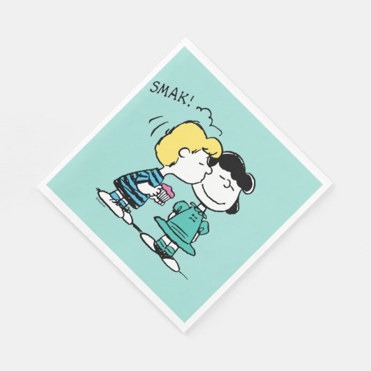 Serviette En Papier cacahuètes | Saint Valentin | Lucy & Schroeder Kis (Coin)