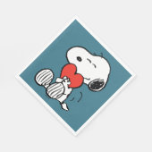 Serviette En Papier cacahuètes | Saint Valentin | Snoopy Heart Hug (Coin)