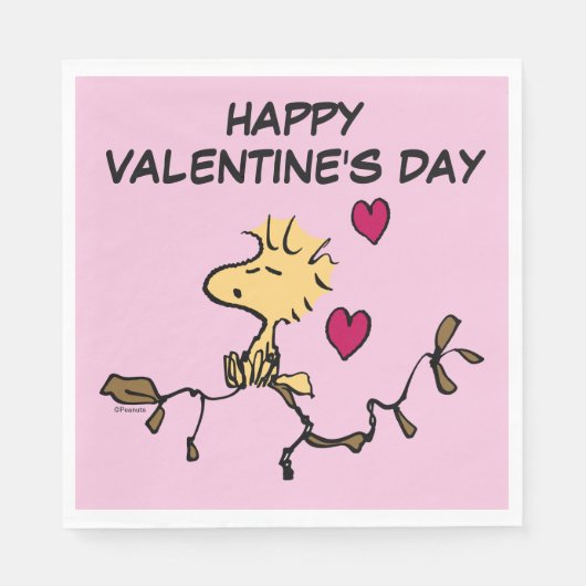 Serviette En Papier cacahuètes | Sifflet Woodstock (Devant)