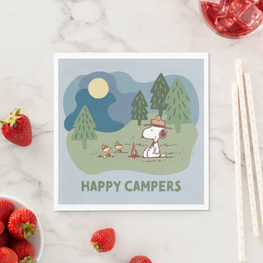 Serviette En Papier cacahuètes | Site du camp de Snoopy & Woodstock (En situation)