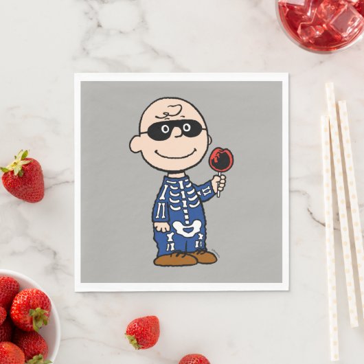 Serviette En Papier cacahuètes | Skeleton Charlie Brown (En situation)