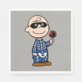 Serviette En Papier cacahuètes | Skeleton Charlie Brown (Devant)