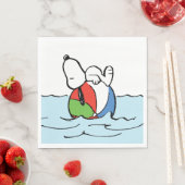 Serviette En Papier cacahuètes | Snoopy Beach Ball Beach (En situation)