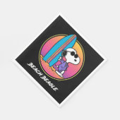 Serviette En Papier cacahuètes | Snoopy Beach Beagle (Coin)