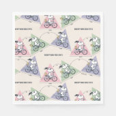 Serviette En Papier cacahuètes | Snoopy Bike Ride Stats (Devant)