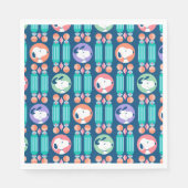 Serviette En Papier cacahuètes | Snoopy Dark Blue Deco Dreams Motif (Devant)