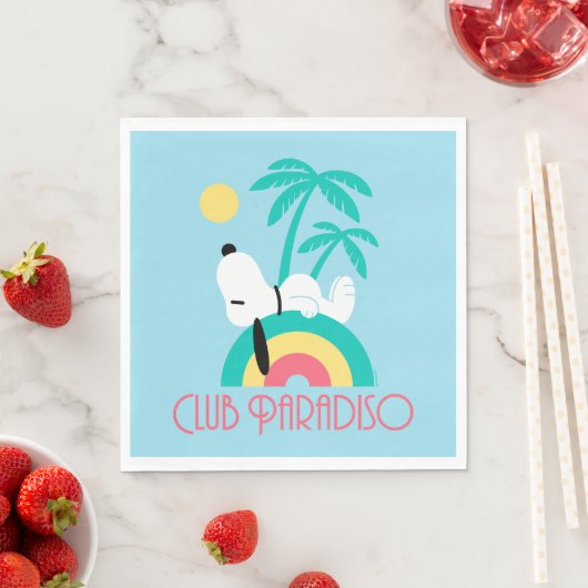 Serviette En Papier cacahuètes | Snoopy Deco Dreams Club Paradiso (En situation)