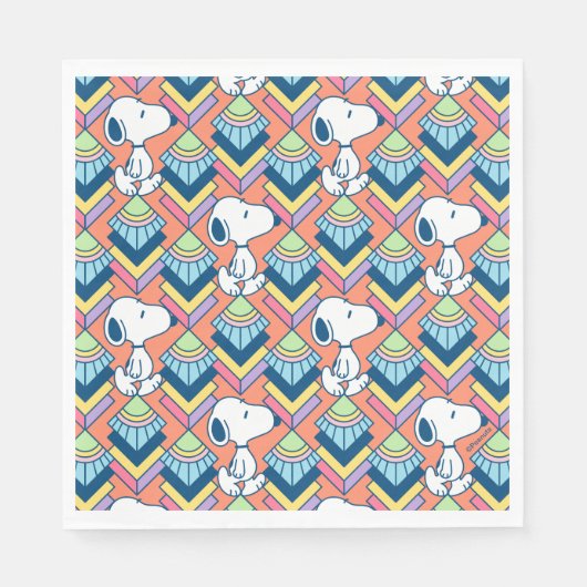Serviette En Papier cacahuètes | Snoopy Deco Dreams Motif (Devant)