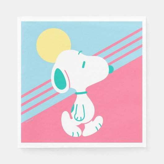 Serviette En Papier cacahuètes | Snoopy Deco Dreams Sun (Devant)
