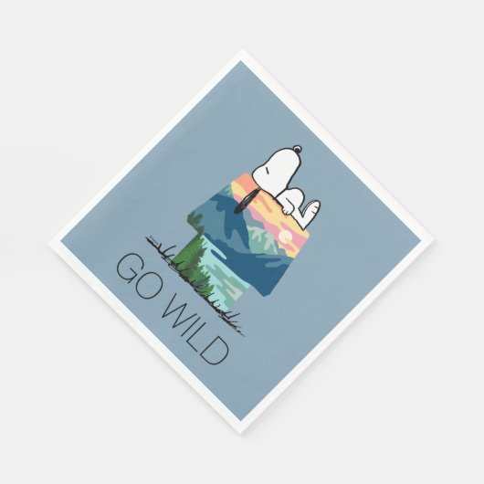 Serviette En Papier cacahuètes | Snoopy Dog House Sunrise (Coin)