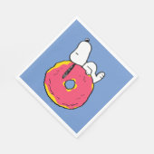 Serviette En Papier cacahuètes | Snoopy Donut rose (Coin)