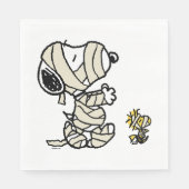Serviette En Papier cacahuètes | Snoopy et Woodstock Mummies (Devant)