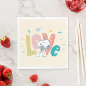 Serviette En Papier cacahuètes | Snoopy Flower Love (En situation)