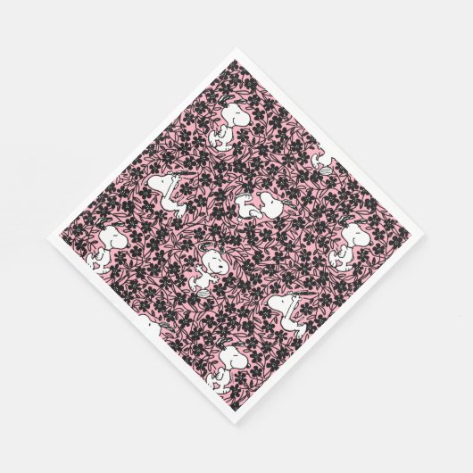 Serviette En Papier cacahuètes | Snoopy Flower Vine Motif (Coin)