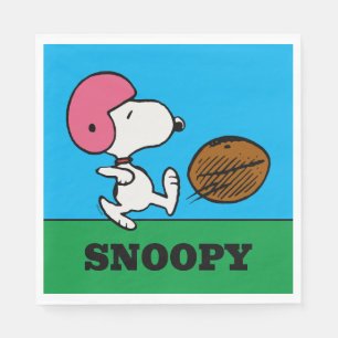 Serviette En Papier cacahuètes   Snoopy Football Kicker