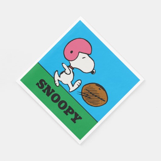 Serviette En Papier cacahuètes | Snoopy Football Kicker (Coin)
