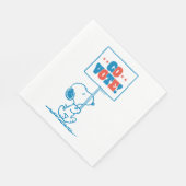 Serviette En Papier cacahuètes | Snoopy - Go Vote Sign (Coin)